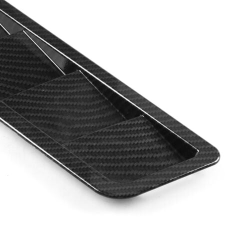 For 17X5Inch Universal Carbon Fiber Hood Vent Louver Air Cooling Panel Trim Set