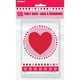 thumbnail image 1 of Unique Party - Bolsas de Cotillón Radiant Corazones San Valentín - Pack de 50 (Blanco, Rosa), 1 of 2
