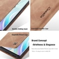 thumbnail image 6 of Dteck Wallet Case For OnePlus 8 Pro, Premium PU Leather Wallet case Magnetic Flip Folio [Kickstand Feature] with ID & Credit Card Pockets, Brown, 6 of 6