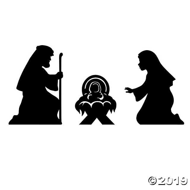 Nativity Silhouette Printable