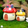 thumbnail image 4 of 1pcs/4pcs Mushroom House Garden Crafts Bonsai Micro Landscape Decoration Resin Crafts Bonsai Micro Landscape Diy Ornents Random Color XS, 4 of 9