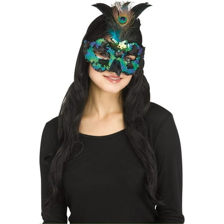 Peacock Fantasy Bird Womens Adult Feather Animal Costume Masks-P