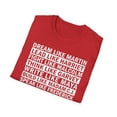 thumbnail image 5 of Dream Like Martin, Gildan Unisex Softstyle T-Shirt, Graphic Tee, S-3XL, 5 of 5