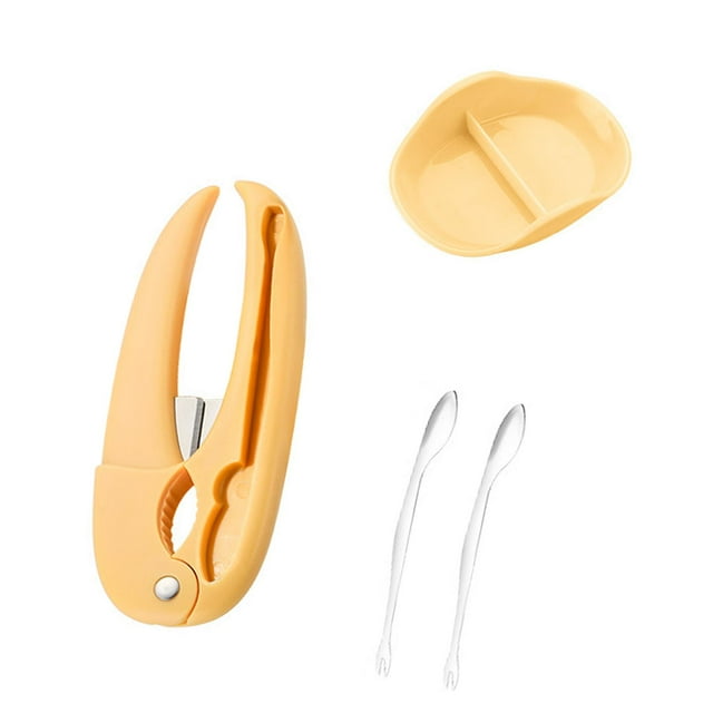 Cascanueces para cangrejo, eficiente, accesorio, práctico, profesional, multifuncional, fácil Amarillo cálido