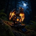 thumbnail image 6 of 2026 New Solar Garden Stakes, Fantasy Gothic Resin Outdoor Decor Light, Spooky Glowing Ornament for Halloween Garden and Patio Display (Skull Stepping), 6 of 6