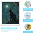 thumbnail image 3 of Diamond Art Kits for Adults - Majestic Black Cat Moonlit Night 5d Diamond Painting for Adults, Diamond Art for Adults Beginners, Frameless Diamond Painting Kits for Adults for Home Wall Decor, 3 of 7