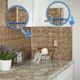thumbnail image 7 of FASÄDE Traditional Style/Pattern 1 Decorative Vinyl Backsplash 15 sq ft Kit in Cracked Copper, 7 of 7