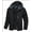 Black, variant on TACVASEN Men's Winter Jackets Ski Snow Waterproof with Hood Warm Fleece Hiking Fishing Coats Light Gray XL