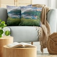 thumbnail image 5 of Ambesonne Mountain Throw Pillow Cover 2 Pack, Sunny Summer Morning, 16", Multicolor, 5 of 7