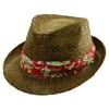 Tommy Bahama Men's Dyed Burnt Raffia Hat Brown S