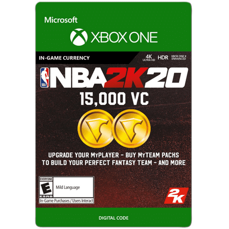 NBA 2K20 15,000 VC, 2K Games, Xbox [Digital (Best Nba Playoff Games)