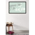 thumbnail image 2 of You're So Extra Wall Poster, 22.375" x 34", Framed, 2 of 2