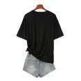 thumbnail image 3 of Casual Short Sleeve Polyester Knit Fabric Venice Italy Graphic T-Shirt - Cartoon Print Round Neck Tee, 3 of 7