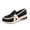 Black, variant on Willtoo Women's Platform Wedges Loafers Vintage Round Toe Comfortable Chunky Walking Orthopedic Shoes Slip-On Arch Support Business Shoes Lug Sole Casual Dress Walking Loafers