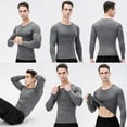thumbnail image 4 of Mens Base Layer,Long Sleeve Compression Shirts Athletic Base Layer Shirt for Workout, 4 of 7