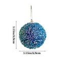 thumbnail image 3 of Uutvmp 4Pcs Glitter Christmas Ball Ornaments, 3.15" Shatterproof Plastic Christmas Tree Balls, Hanging Bulk Balls for Xmas Tree Party Wedding Home Holiday Decor, 3 of 6