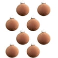 thumbnail image 1 of 8 bolas de terciopelo marrón XINYU para adornos navideños de 3,15 pulgadas, 1 of 7