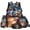 Baseball, variant on Boys Cool 17 Inch Backpack Set, 4 Piece Galaxy Wolf Print School Bookbag with Lunch Box, Water Bottle Holder and Pencil Case, Kids School Bag for Elementary