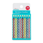 Multicolor Spiral Birthday Candles, 24 Count, by Way To Celebrate