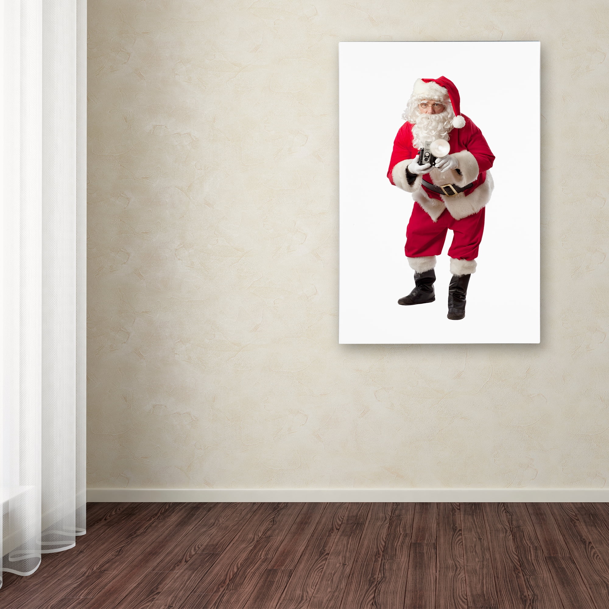 Trademark Fine Art 'Santa-Kodak Brownie-10067' Canvas Art by Ed Wheeler