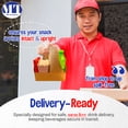 thumbnail image 4 of MT Products Disposable Brown Cup Drink Carrier with Handle - Pack of 15, 4 of 8