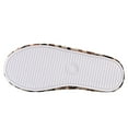 thumbnail image 5 of Leopard Style Memory Foam Woven Non-Slip Indoor Cozy Pom Knit Spa Women Slippers, 5 of 5