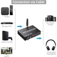 thumbnail image 4 of KSRplayer Adaptador de Audio Bluetooth de 192kHz, Transmisor y Receptor Inalámbricos con Convertidor Digital Óptico y Coaxial a Analógico RCA/3.5mm para TV y Audio para el Hogar, 4 of 8