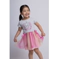 thumbnail image 4 of Disney Classics The Aristocats Marie French Terry Tutu Pleated Drop Shoulder Tulle Dress Toddler to Big Kid, 4 of 5