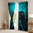 thumbnail image 3 of Manfei Boys Girls Video Game Black Out Curtains,Abstract Gamepads Curtains Pack of 2 (42x63 Each),Gothic Spider Web Bedroom Curtains,Luxury Bedroom Decor, 3 of 6