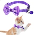 thumbnail image 2 of Goowood Dog Collar with Bow Tie Adjustable Collars Handmade Polyester Soft Cute Fashion Boy Dog Collar for Wedding Outfit Large Medium Small Dogs, 2 of 8