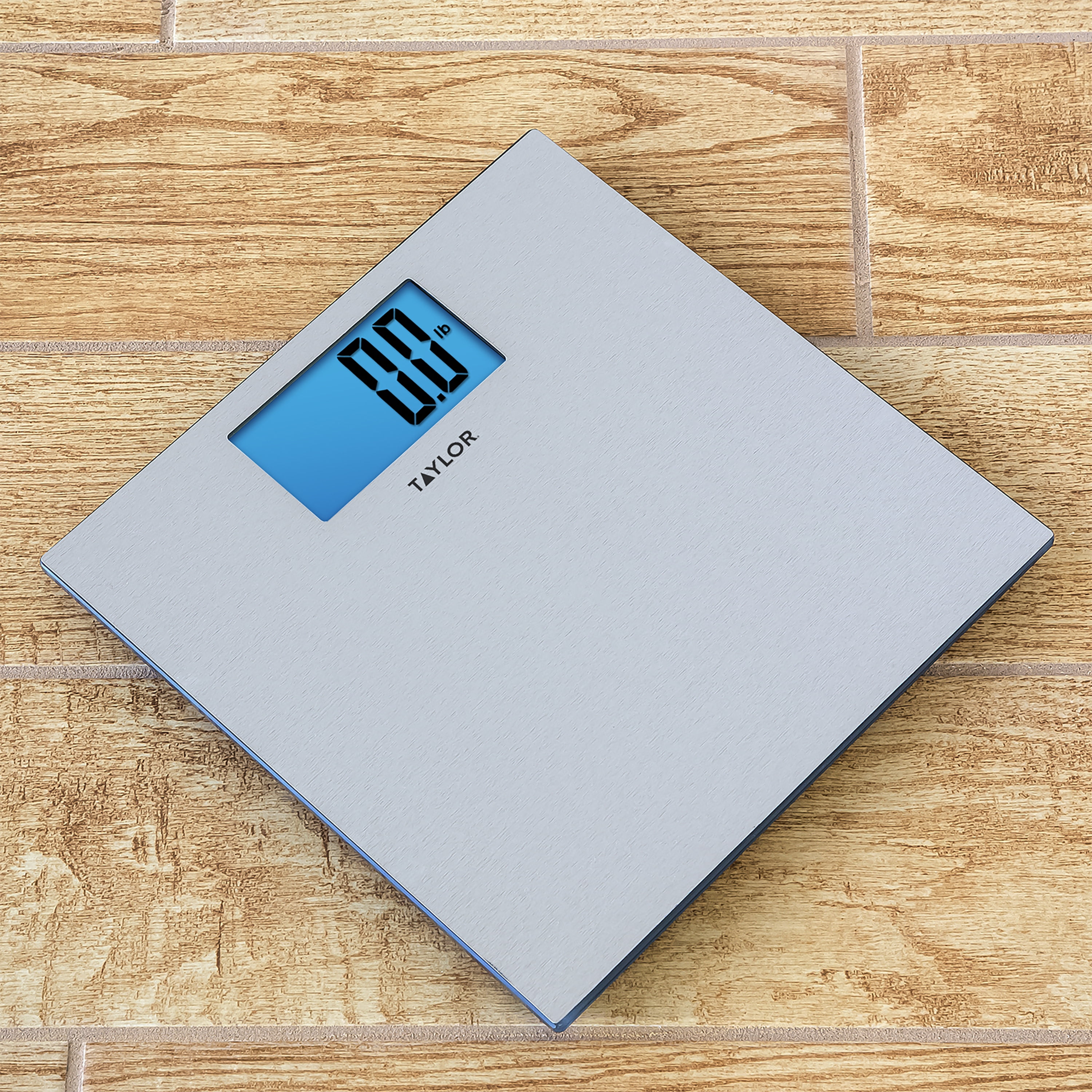 Taylor Digital Bathroom Textured Stainless Steel Scale