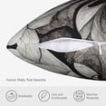 thumbnail image 5 of ZICANCN Flower Drawn Black Ink Creative Throw Pillow Covers, Bed Couch Sofa Knit Decorative Pillow Covers for Living Room Farmhouse, 22"x22", 5 of 8