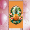 thumbnail image 5 of Decorative Design Aloha Banner Tropical Theme Floral Design Pineapple Element Hawaiian Decoration for Summer Party Beach Party Indoor Decoration, 5 of 7