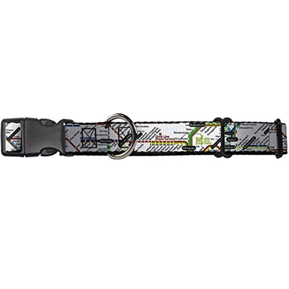 Buckle-Down Tokyo Subway Martingale Dog Collar