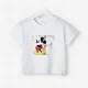 thumbnail image 3 of Marca Disney, camiseta de algodón puro con estampado de Mickey Minnie para verano para niños y niñas, camiseta creativa de calle para bebés, ropa para niños, 3 of 5