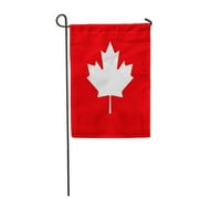 NUDECOR Happy Canada Day Placard Signe Feuille d'érable Couleur Rouge du Drapeau Canadien Symbole Drapeau de Jardin Drapeau Décoratif Maison Bannière 12x18 Pouces