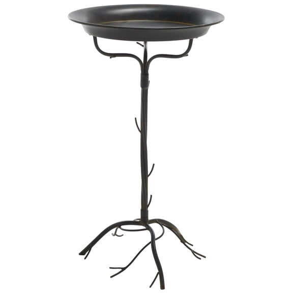 SAFAVIEH Nigel Outdoor Patio Bird Bath, Antique Black