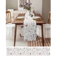 thumbnail image 3 of Pink Floral Table Runner 70 Inches, Farmhouse Watercolor Spring Flowers Herbs Bed Runner Dresser Scarves Tabletop for Indoor Outdoor Parties/Ceremony/Banquet, 13" x 70", 3 of 8