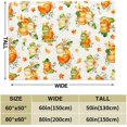 thumbnail image 6 of Fall Throw Blanket Pumpkin Blanket Thanksgiving Decor Autumn Leaves Blanket Super Soft Flannel Throw Blanket for Bedding Sofa and Travel 50"X60", 6 of 6