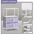 thumbnail image 5 of Sorbus 2 Drawer Nightstand with shelf for Bedroom, home & office - Tie-Dye Purple, 5 of 5