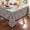 Blue, variant on MeyJey 60”x84” Tablecloths for Rectangle Tables, Waterproof Linen Cotton Farmhouse Table Cloths with Tassel for Kitchen Dining, Blue