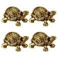 thumbnail image 3 of TZYUDK 4Pcs Copper Bird Bath Disks Natural Water Purification for Garden Birdbath Cleaner Mini Turtle Shape Ornaments A Copper, 3 of 6