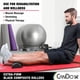 thumbnail image 4 of Muscle Roller CanDo, espuma compuesta negra semicircular, 15 x 46 cm, 4 of 6
