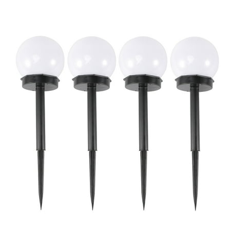 

Frcolor 4 Pcs Solar Round Grass Light Outdoor Plug Light Waterproof Bulb Light Lawn Light