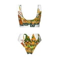 thumbnail image 6 of Rocae Thanksgiving Truck for Bikini Set for Women Two Piece Sexy High Swimsuits Split Crossover Bikini X-Large, 6 of 9