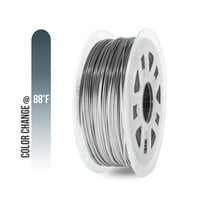 Gizmo Dorks 3mm (2.85mm) Heat Activated Color Change ABS Filament for 3D Printers 1 kg, Gray to White