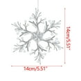 thumbnail image 3 of Christmas Snowflake Decorations, Snowflake String Ornaments Hanging Pendants For Christmas Tree Winter Holiday Party Wedding Home Festive Décor, 3 of 3