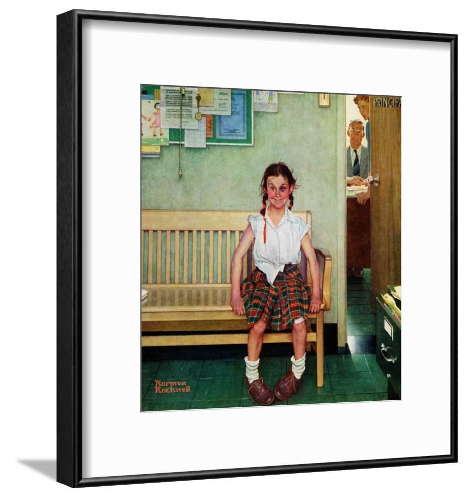 Shiner or Outside the Principals Office Saturday Evening Post Cover, May 23,1953, Figurative