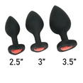 thumbnail image 4 of Whipsmart Heartbreaker Crystal Silicone Anal Stretching Kit, Black, 4 of 4