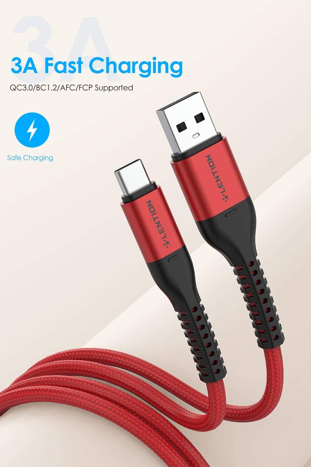 Lot De 2 Câbles USB C 60 W De Type C 3 A Pour Charge Rapide - Temu
